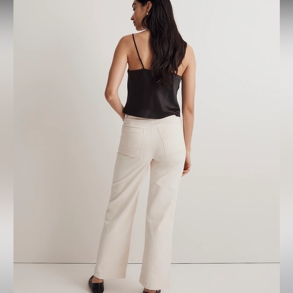 Madewell Emmett 2.0 Wide-Leg Pants in Corduroy size 32 new antique cream - Picture 4 of 8